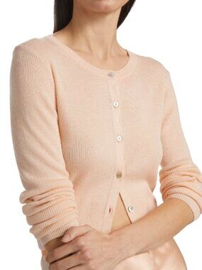 Vince NWOT Cashmere & Silk Cardigan in Rose Nectar